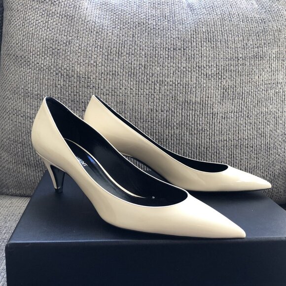 Saint Laurent Charlotte Size 39 Coquille 55mm YSL Pumps - Picture 4 of 13